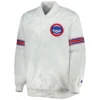 Chicago-Cubs-Starter-White-Power-Forward-Full-Snap-Satin-Varsity-Jacket-leather moto