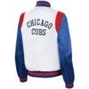 Chicago-Cubs-Starter-Womens-Endzone-Full-Snap-Satin-Varsity-Jacket-leather moto 2
