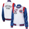 Chicago-Cubs-Starter-Womens-Endzone-Full-Snap-Satin-Varsity-Jacket leather moto 3