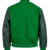 Chicago-White-Sox-1932-Authentic-Green-Varsity-Wool-Leather-Jacket-leather moto 2
