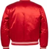 Chicago White Sox 1971 Authentic Satin Red Varsity Jacket - Image 2