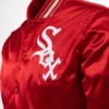 Chicago-White-Sox-1971-Authentic-Satin-Red-Varsity-Jacket-leather moto 4