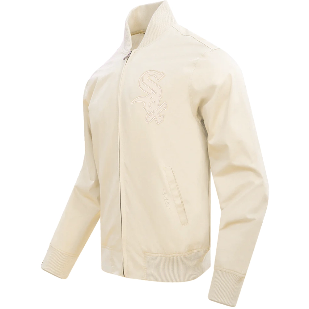 Chicago-White-Sox-Neutral-Twill-Full-Zip-Polyester-Varsity-White-Jacket-leather moto 3
