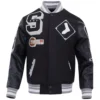 Chicago-White-Sox-Pro-Standard-Mashup-Black-Wool-Leather-Varsity-Jacket-leather moto 1
