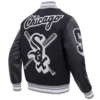 Chicago-White-Sox-Pro-Standard-Mashup-Black-Wool-Leather-Varsity-Jacket-leather moto 3