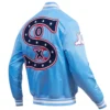 Chicago-White-Sox-Pro-Standard-Retro-Classic-Satin-Varsity-Blue-Jacket-leather moto 5