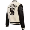 Chicago-White-Sox-Womens-White_Black-Rib-Knitted-Varsity-Jacket leather moto 4