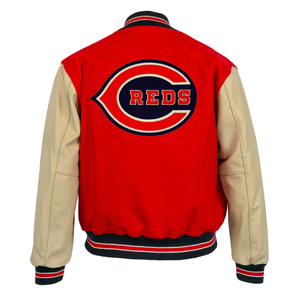Cincinnati-Reds-1940-Authentic-Wool-Varsity-Jacket-leather moto 4
