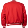 Cincinnati-Reds-1969-Authentic-Red-Wool-Zipper-Varsity-Jacket-leather moto 2