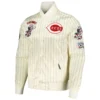 Cincinnati-Reds-Pro-Standard-Classic-Rib-Knitted-Full-Snap-Satin-Varsity-Cream-Jacket- leather moto 1
