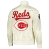 Cincinnati-Reds-Pro-Standard-Classic-Rib-Knitted-Full-Snap-Satin-Varsity-Cream-Jacket-leather moto 2