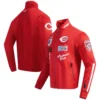 Cincinnati-Reds-Pro-Standard-Fast-Lane-Full-Zip-Red-Varsity-Jacket-leather moto 3