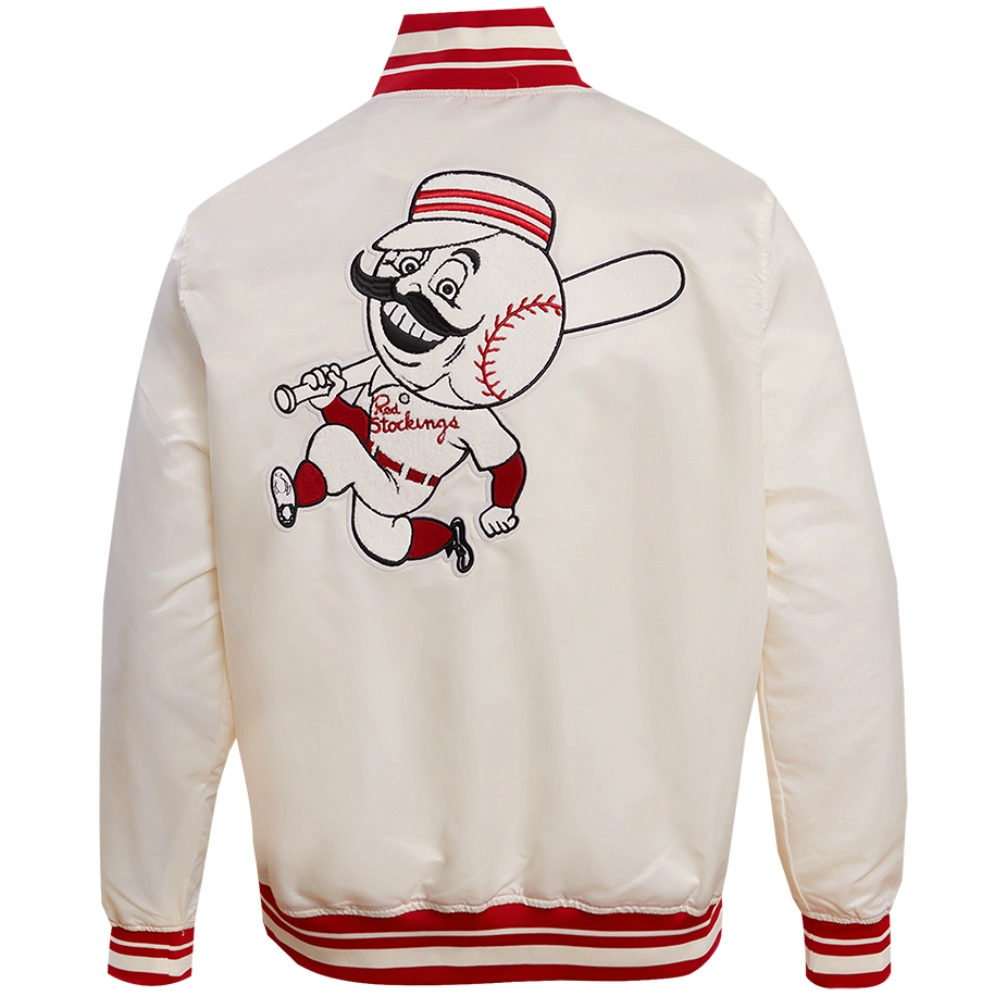 Cincinnati-Reds-Pro-Standard-Retro-Classic-Full-Snap-Satin-Varsity-Jacket-leather moto 2