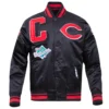 Cincinnati-Reds-Rib-Knitted-Full-Snap-Black-Satin-Varsity-Jacket-leather moto1