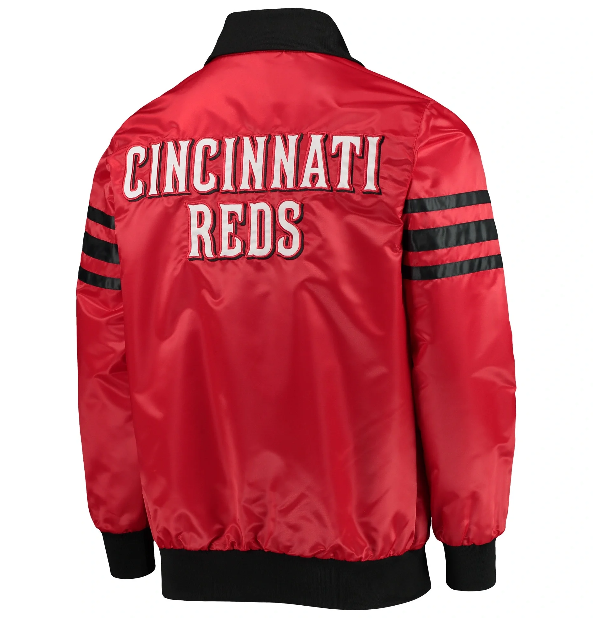 Cincinnati-Reds-Starter-Red-The-Captain-II-Full-Zip-Satin-Varsity-Jacket-leather moto 2