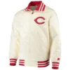 Cincinnati-Reds-Starter-The-Captain-II-Full-Zip-Satin-Varsity-Cream-Jacket-leather moto 1