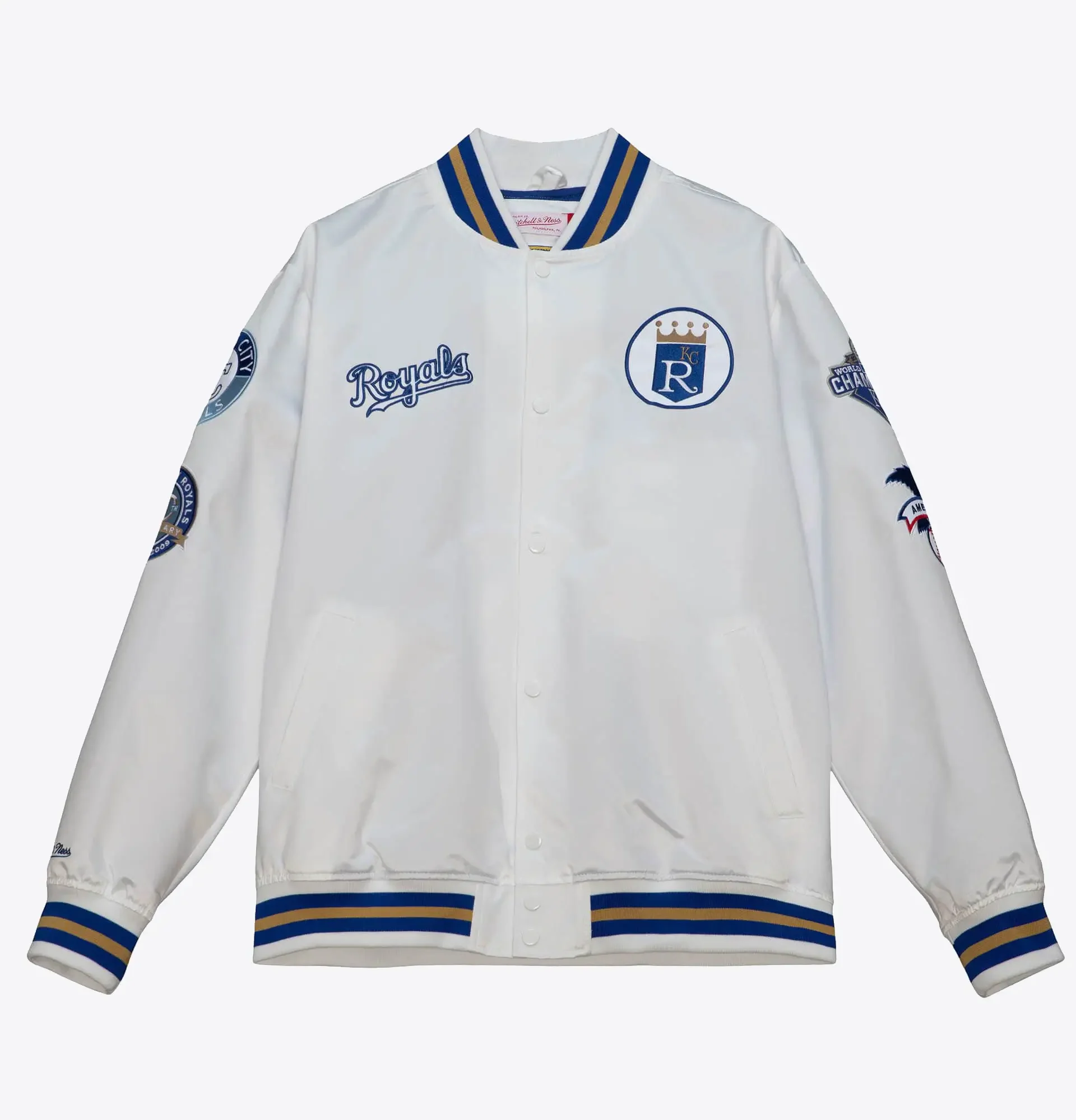 City-Collection-Lightweight-Satin-Jacket-Kansas-City-Royals leather moto 1