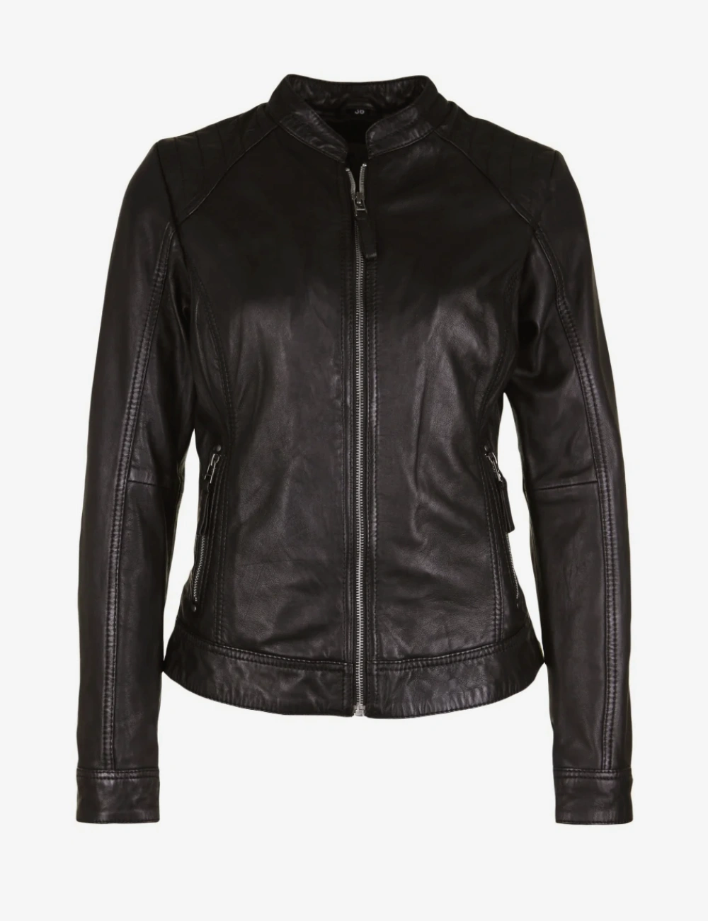 Classic Black Leather Jacket – Timeless Cafe Racer Style (1)