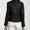 Classic Black Leather Jacket – Timeless Cafe Racer Style (3)