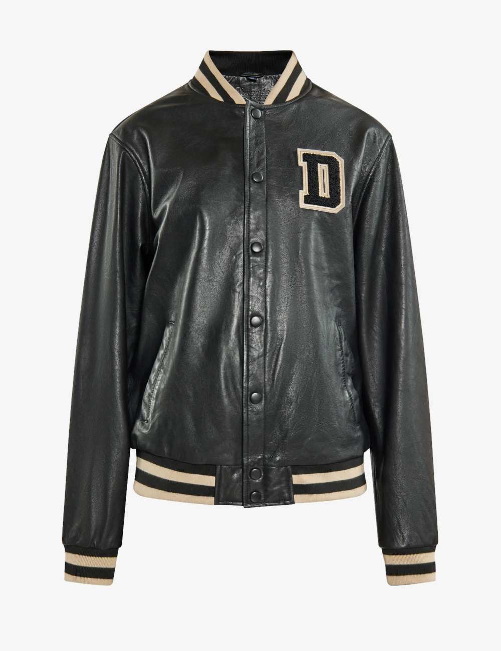 Classic Letterman Black Bomber Jacket – Urban Style Essential