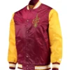 Cleveland-Cavaliers-Starter-Rookie-Full-Snap-Maroon-Gold-Varsity-Jacket-LeatherMoto