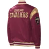 Cleveland Cavaliers Starter Satin Wine Force Play Full Snap Maroon Varsity Jacket - Image 2