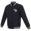 Cleveland-Guardians-Poly-Twill-Two-Tone-Varsity-Navy-Jacket- LEATHER MOTO 1