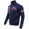 Cleveland-Guardians-Pro-Standard-Full-Zip-Navy-Varsity-Jacket-LEATHER MOTO 5