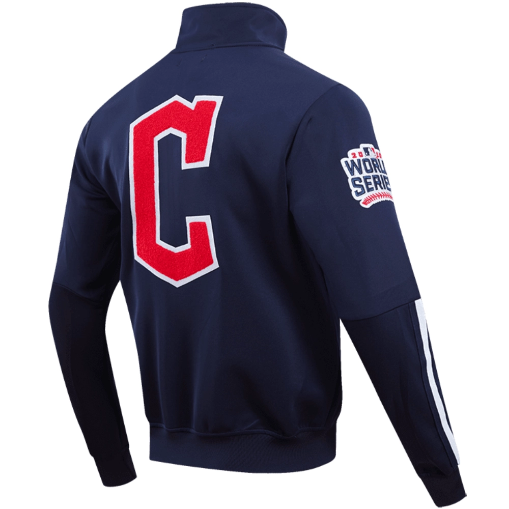 Cleveland-Guardians-Pro-Standard-Full-Zip-Navy-Varsity-Jacket-LEATHER MOTO 6