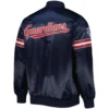 Cleveland-Guardians-Starter-Navy-Pick-Roll-Full-Snap-Satin-Varsity-Jacket-leather moto 2