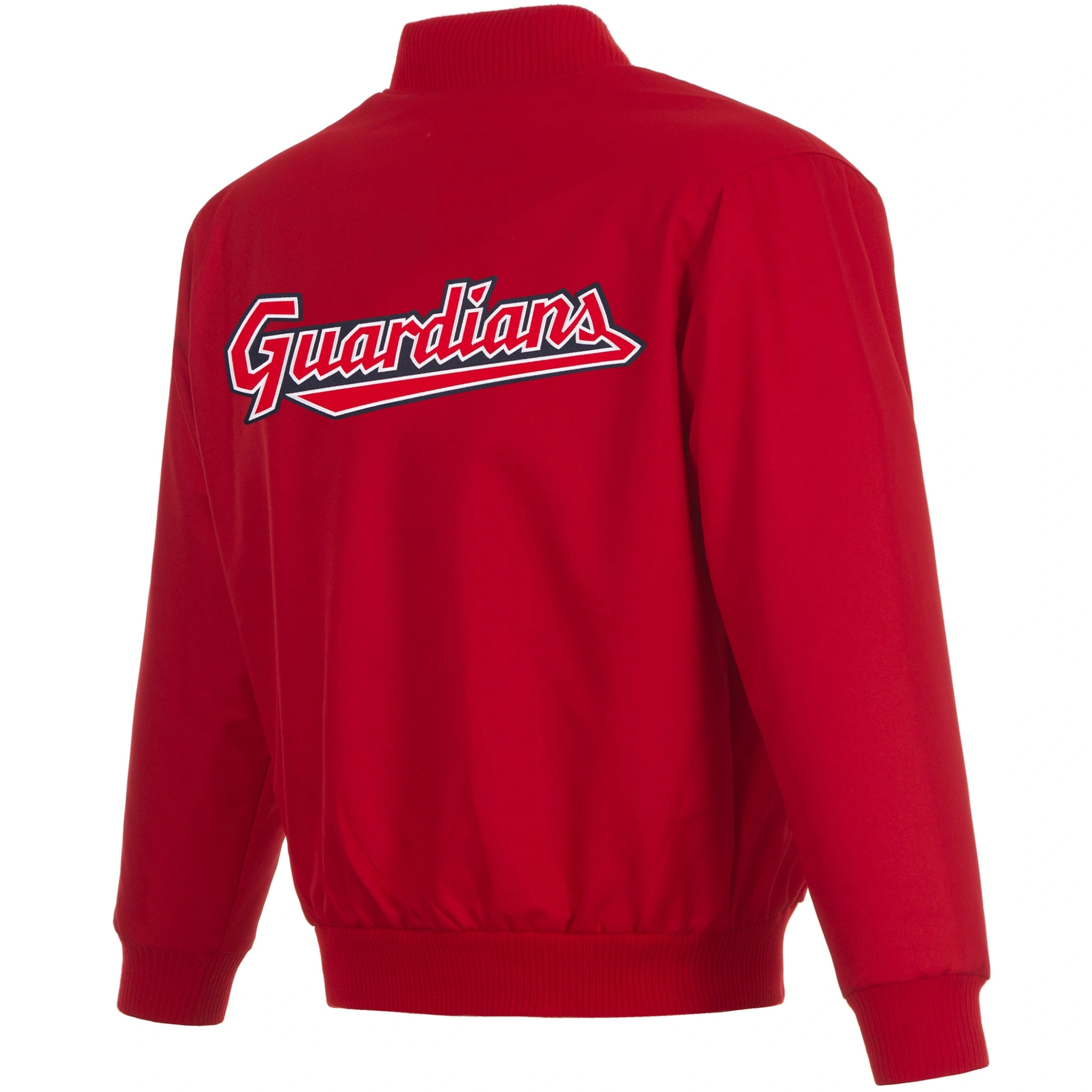 Cleveland-Guardians-polyester-Red-Varsity-Jacket-LEATHER MOTO 2