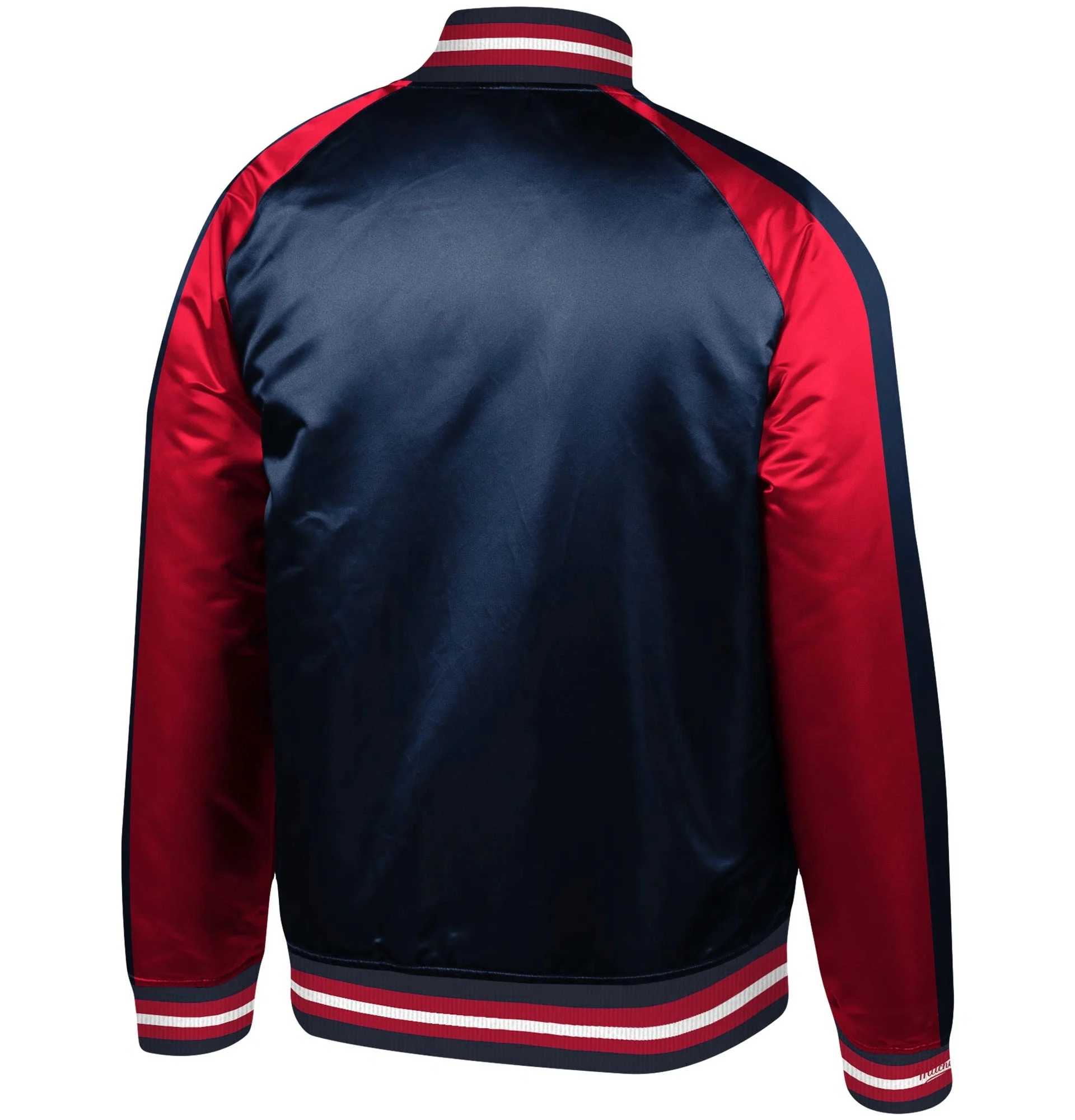 Cleveland-Indians-Baseball-Team-Players-Full-Snap-Satin-Varsity-Jacket-leather moto 2