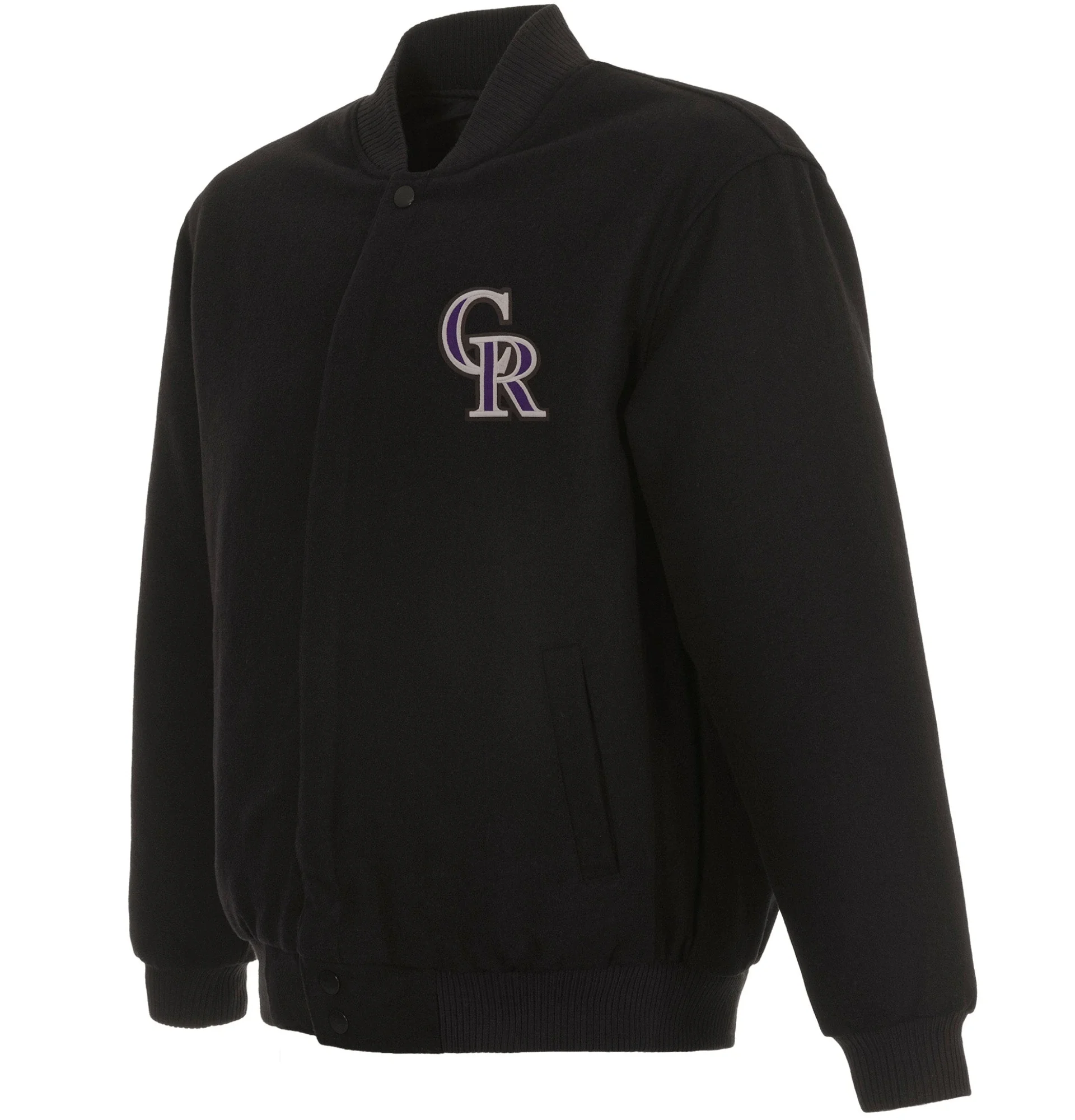 Colorado-Rockies-Baseball-Team-Players-Black-Wool-Varsity-Jacket-leather moto1