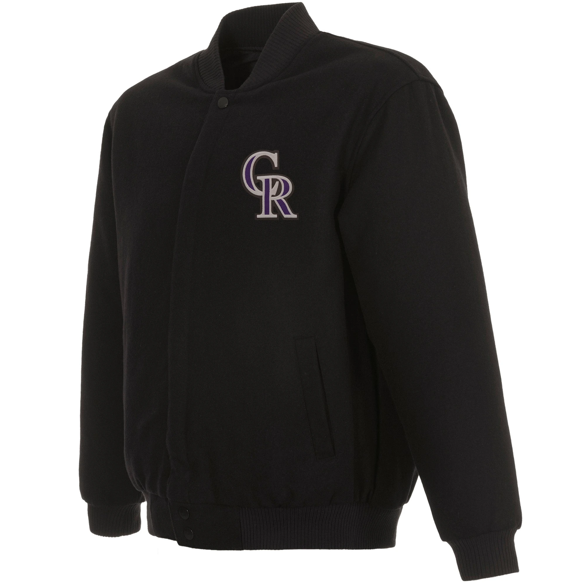 Colorado-Rockies-Baseball-Team-Players-Black-Wool-Varsity-Jacket-leather moto1