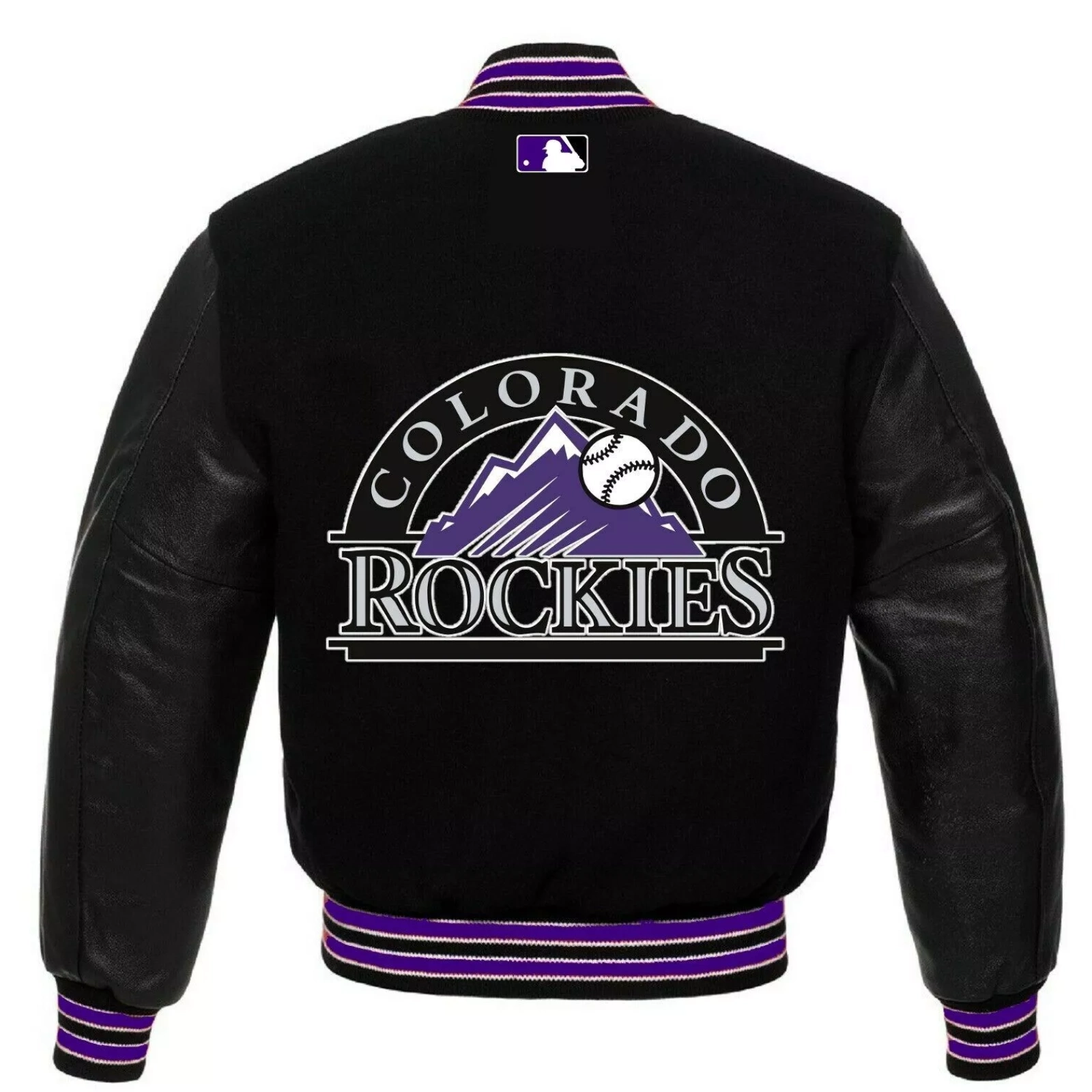 Colorado-Rockies-Letterman-Black-Wool-Faux-Leather-Varsity-Jacket-leather moto 2