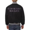 Colorado-Rockies-Rib-Knitted-Black-Wool-Varsity-Jacket-leather moto 1
