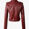 Crimson Flair Wine Red Motorcycle Jacket – Elegant Leather Design (1)
