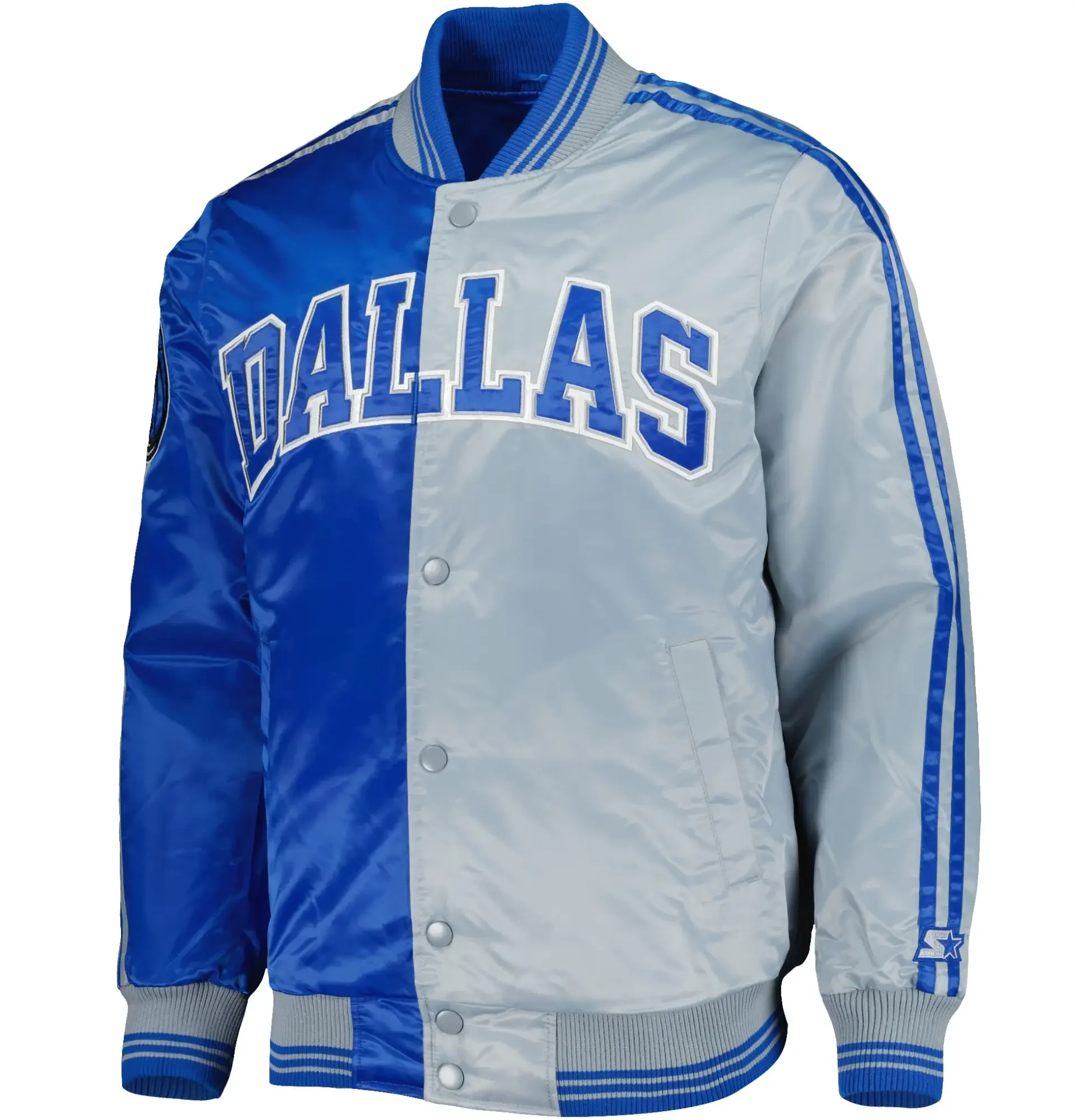 Dallas-Mavericks-Satin-Varsity-Jacket-Royal-Gray-LeatherMoto