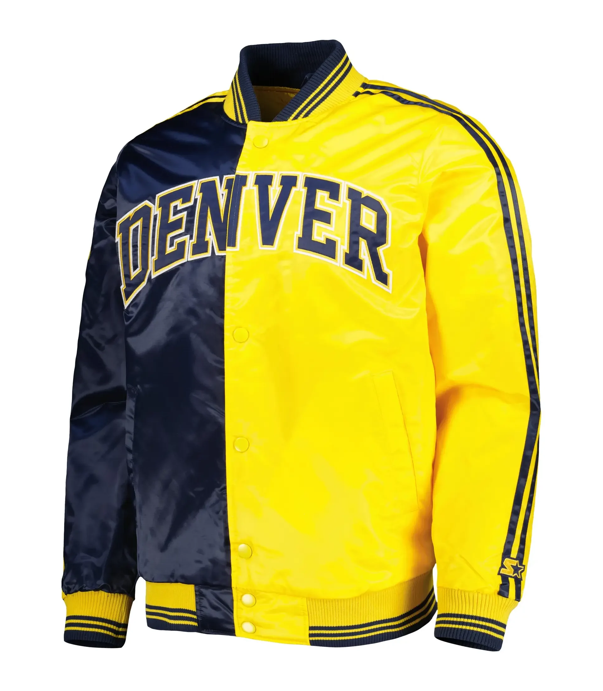 Denver-Nuggets-Satin-Varsity-Jacket-Navy-Gold-LeatherMoto