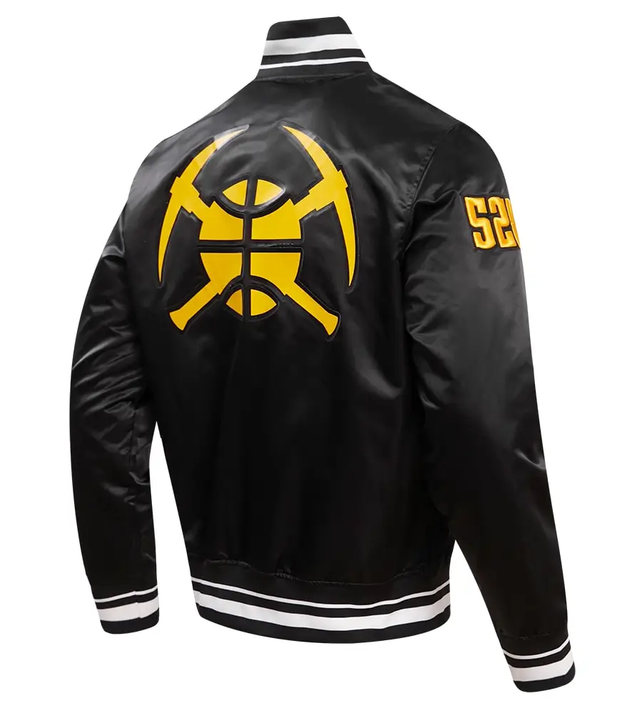Alternative view of Denver Nuggets Standard Pro Satin Varsity Jacket