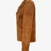 Desert Vibe Women's Tan Suede Biker Jacket (3)