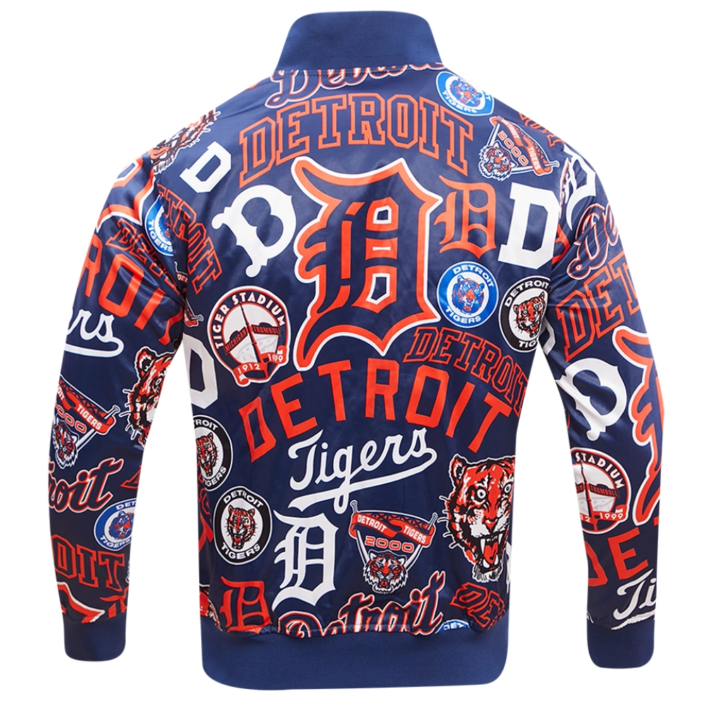 Detroit-Tigers-Pro-Standard-AOP-Full-Snap-Satin-Varsity-Jacket- leather moto 2