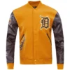 Detroit-Tigers-Pro-Standard-Classic-Wool-Leather-Varsity-Jacket-Brown-Tan-leather moto 1