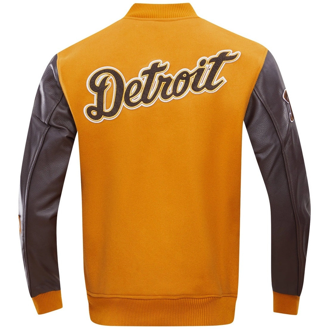 Detroit-Tigers-Pro-Standard-Classic-Wool-Leather-Varsity-Jacket-Brown-Tan-leather moto 2