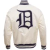 Detroit-Tigers-Pro-Standard-Full-Snap-Satin-Varsity-Cream-Jacket-leather moto 2