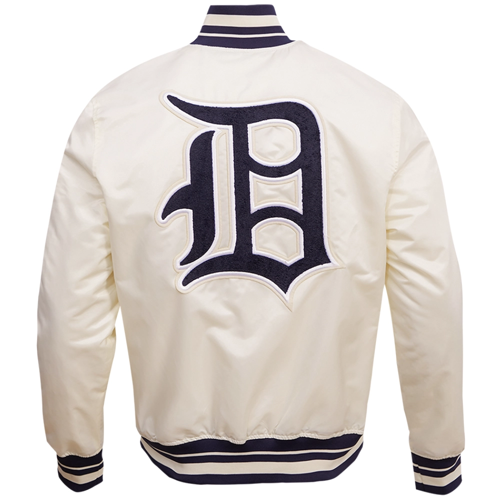 Detroit-Tigers-Pro-Standard-Full-Snap-Satin-Varsity-Cream-Jacket-leather moto 2