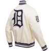 Detroit-Tigers-Pro-Standard-Full-Snap-Satin-Varsity-Cream-Jacket-leather moto 4