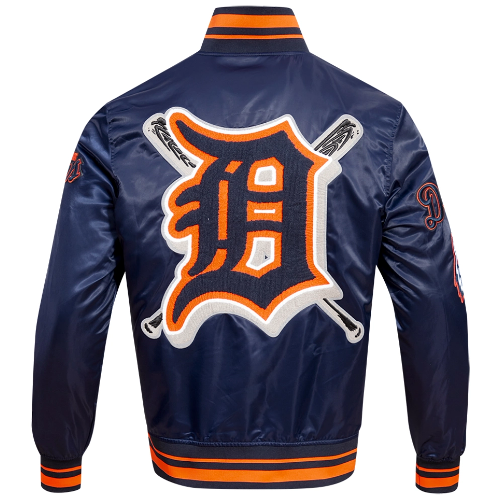 Detroit-Tigers-Pro-Standard-Mash-Up-Full-Snap-Satin-Varsity-Navy-Jacket-leather moto 2