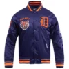 Detroit-Tigers-Pro-Standard-Retro-Classic-Rib-Full-Snap-Satin-Varsity-Jacket-leather moto 1