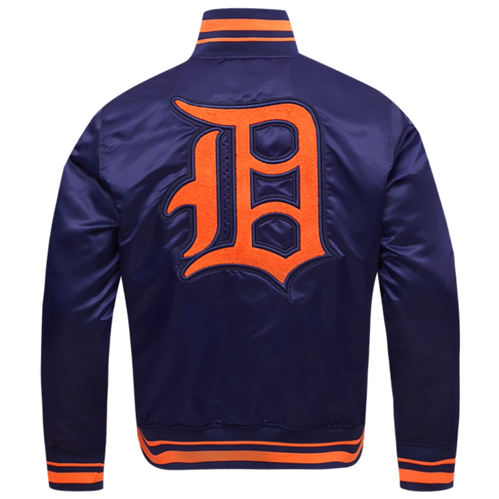 Detroit-Tigers-Pro-Standard-Retro-Classic-Rib-Full-Snap-Satin-Varsity-Jacket-leather moto 2